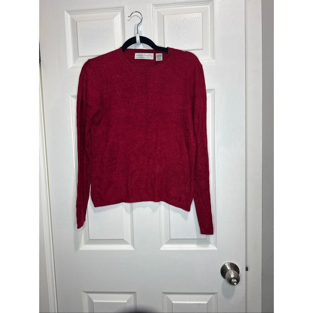 Sutton Studio burgundy top M